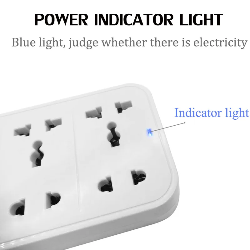 Удлинитель питания с защитой от перенапряжения вилка для ЕС Великобритании