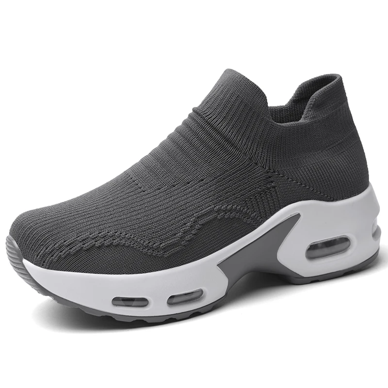 Женские кроссовки на платформе легкие удобная спортивная обувь из сетчатого