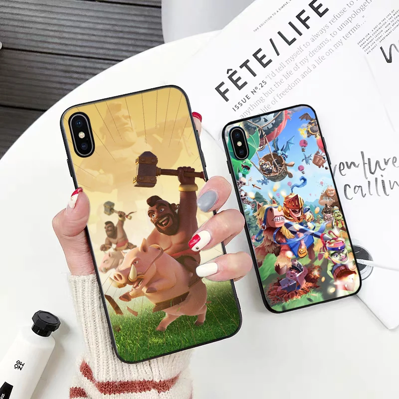 43F Clash DIY роскошный высококачественный силиконовый чехол для iPhone 5 5S SE 2020 6 6S 7 8 Plus X XS
