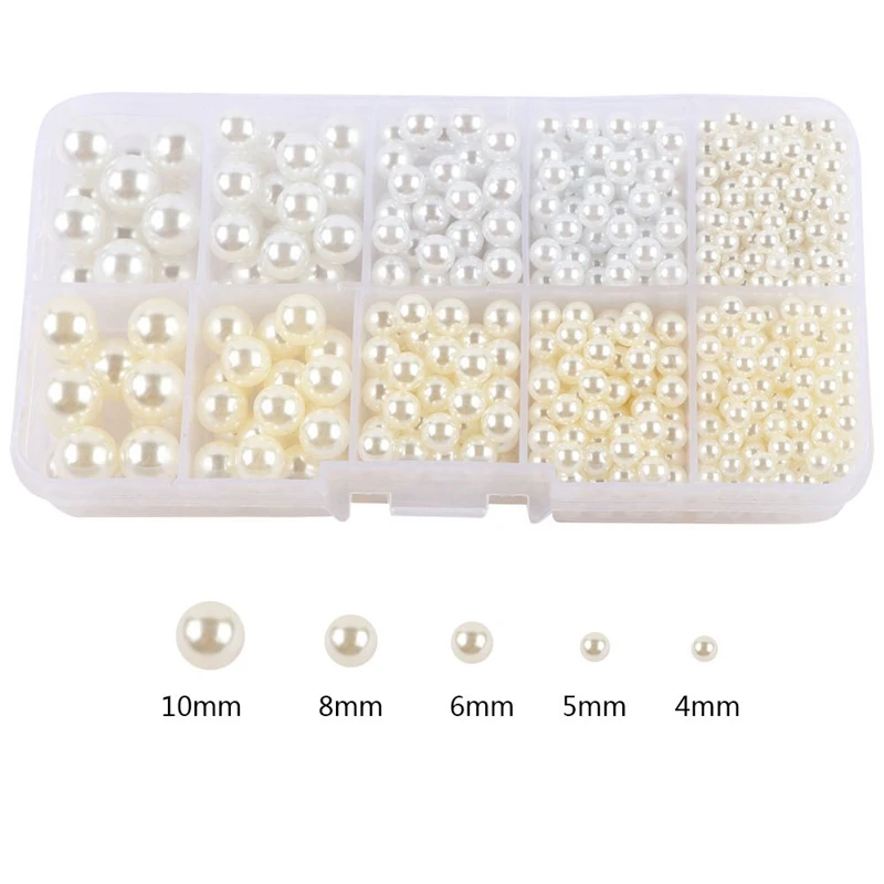 

Jewelry Pearl Setting Machine Tools Beads Rivet Fixing Machine with 5 Size Imitation Pearl Beads for Clothes DIY Craft