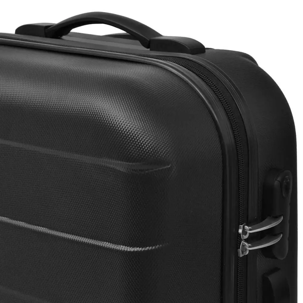 【USA Warehouse】3 Piece Hardcase Trolley Set Black