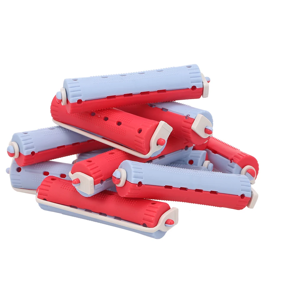 96Pcs Perm Rods Rollers Salon Hair Roller Curling Curler Rubber Band Clip Hairdressing Maker Styling Tool Mixed Size | Красота и