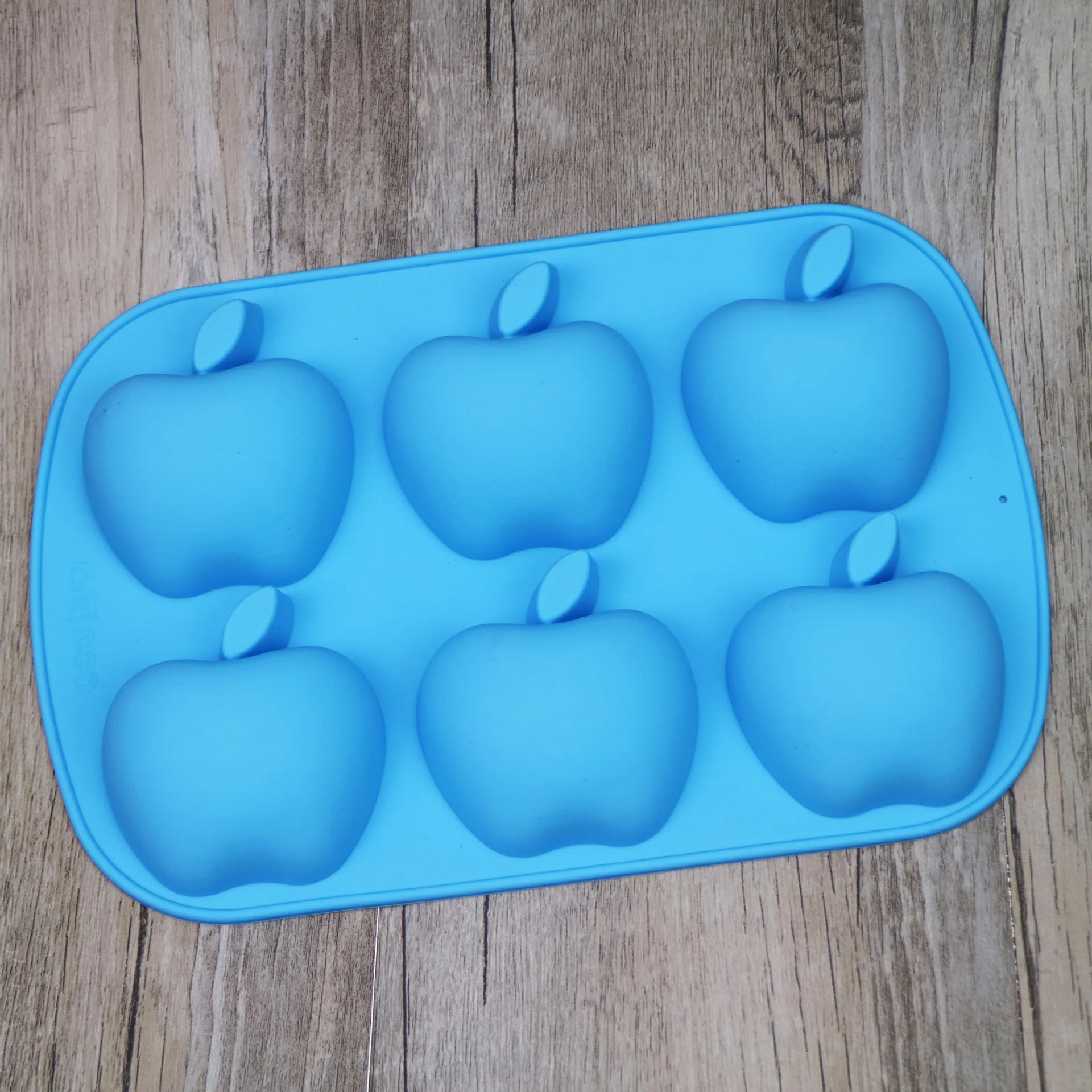 6 отверстий 3D Apple силиконовые формы для выпечки мусс арт сковорода мороженое