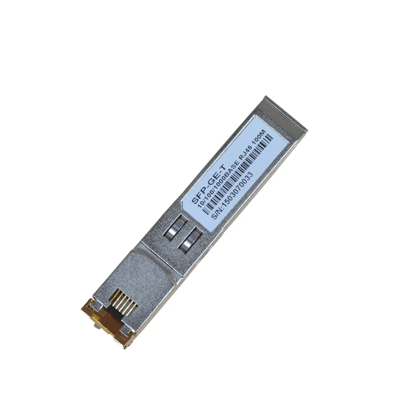 Модуль приемопередатчика SFP Copper RJ-45 100m, совместимый с 1000BASE-T, Гигабитный оптический модуль порта TX, совместимый с большинством волоконных устройств