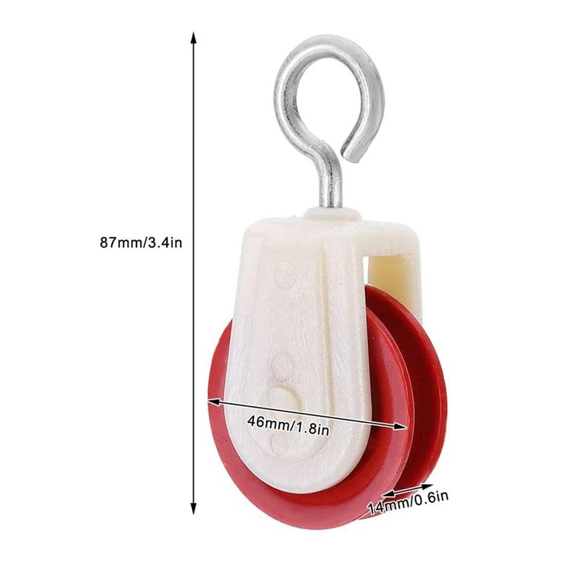 

10Pcs Pulley Greenhouse Ventilation Outlet Plastic Pulley Pulley Accessories for Agriculture Farm