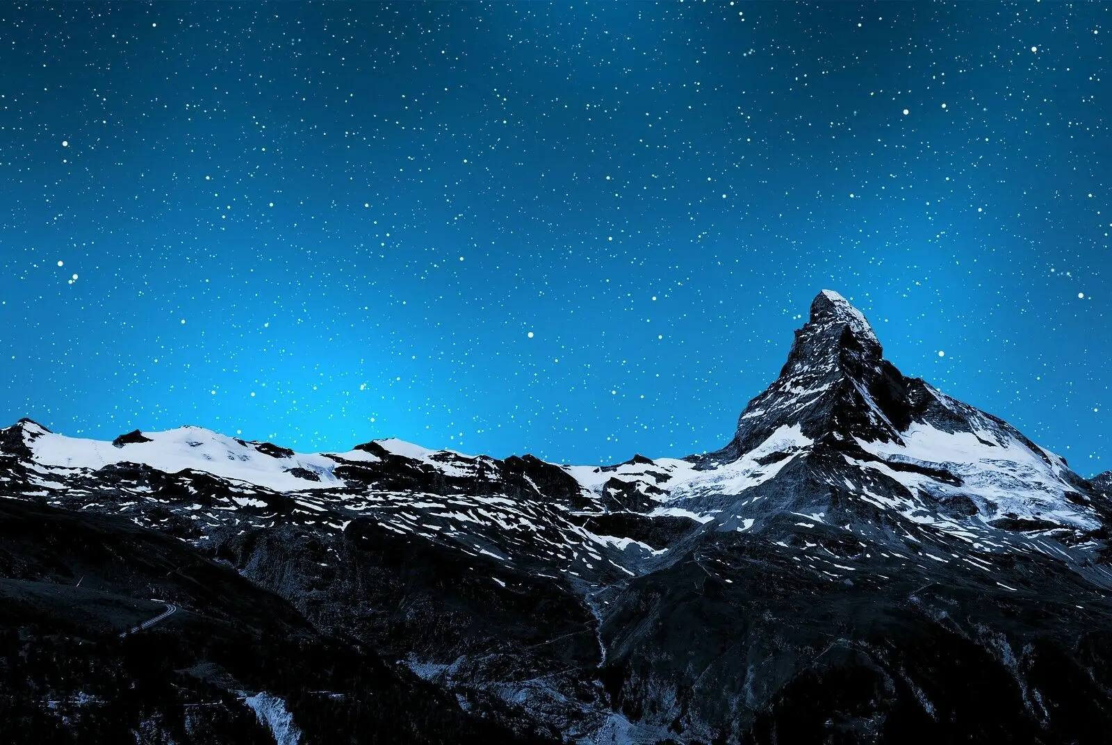 

Шелковый плакат с надписью Matterhorn Mountain Night Sky, 24x36 дюймов
