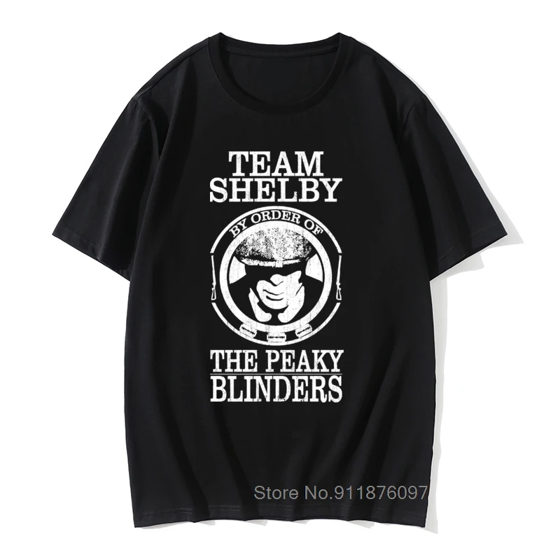 

Team Funny Peaky Blinders T Shirt For Men Shelby Cillian Murphy Designer Vintage Black Tees Cotton O Neck T-Shirts