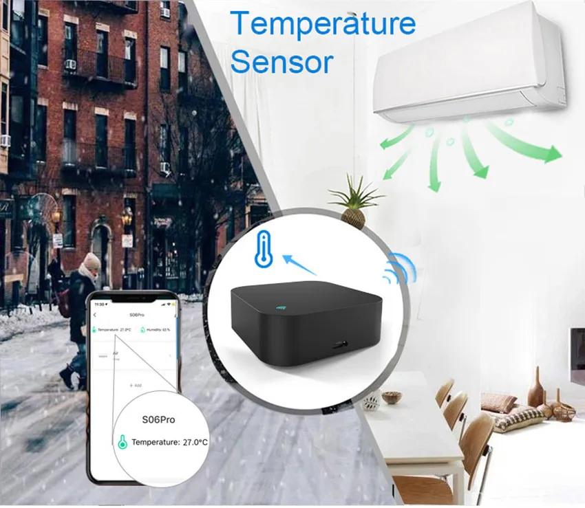 smart wifi ir remote control temperature humidity sensor infrared remote controller for tv dvd aud acalexa google home free global shipping