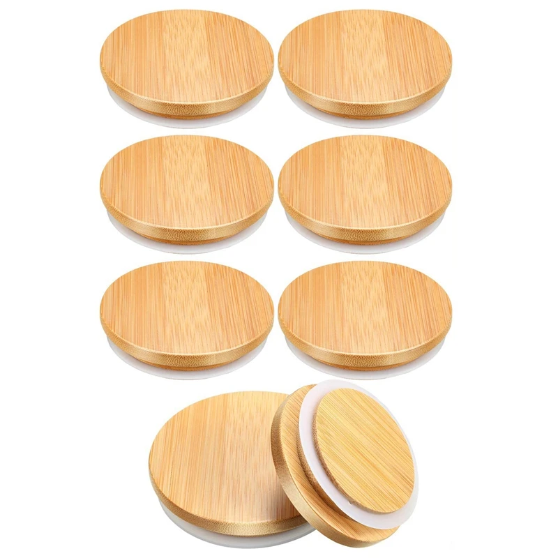 

Bamboo Jar Lids Wide Mouth Canning Jar Lid Storage Seal Lid for Mason Jars 70 mm Regular Mouth 86 mm Wide Mouth Jars