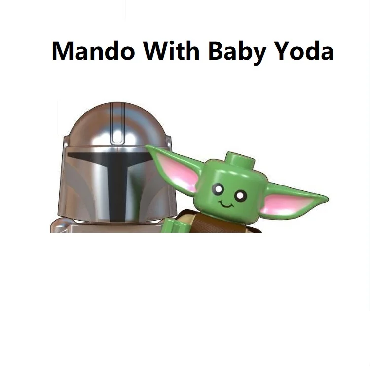 Teleplay мандалор 2 мандо с малышом йода ракетный рюкзак строительные блоки мини