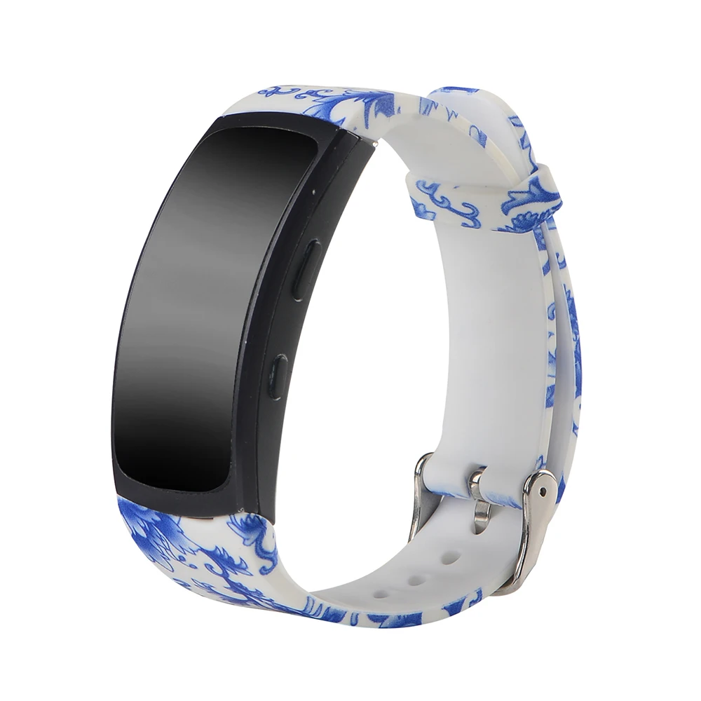 Сменный Браслет модный спортивный силиконовый ремешок на запястье для Samsung Gear Fit 2