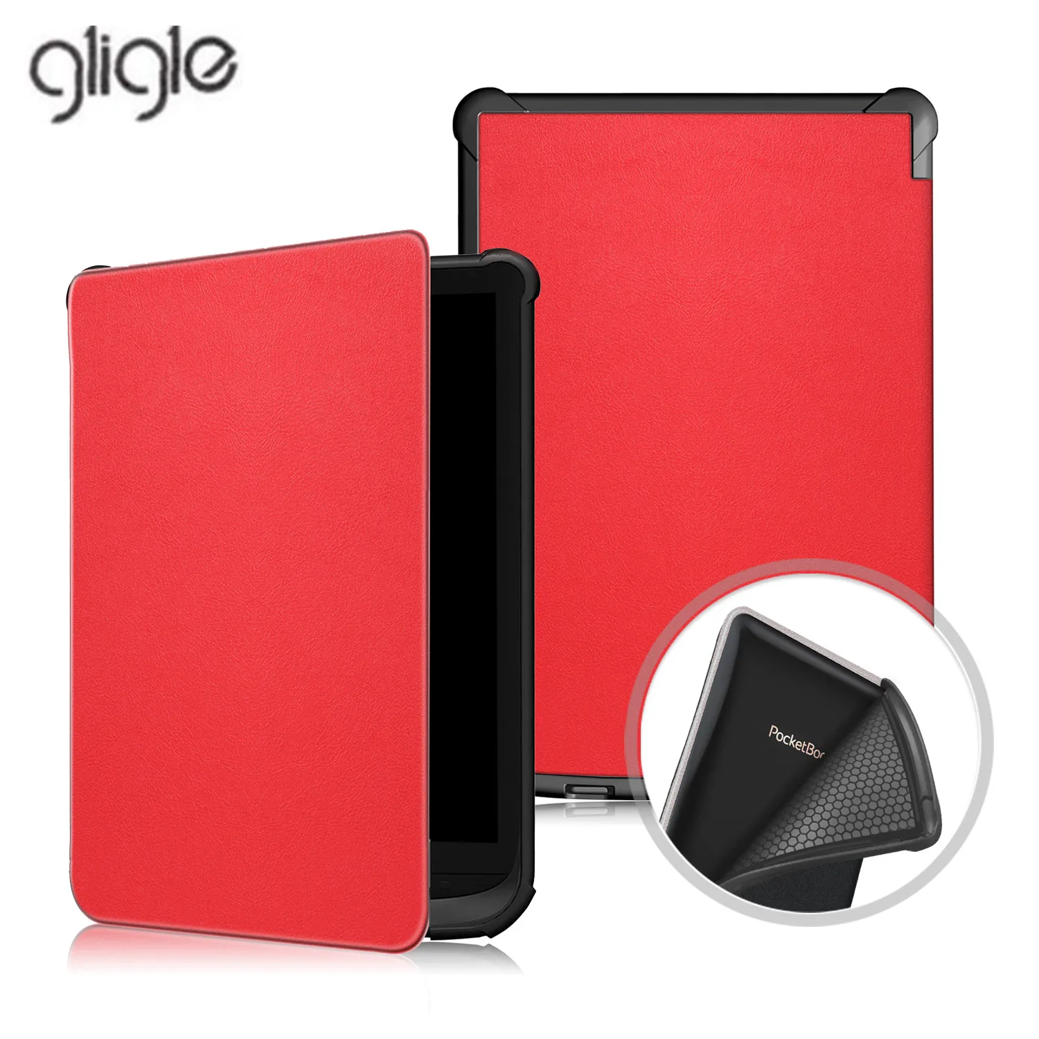 GLIGLE чехол для Pocketbook Touch lux 5 Lux 4 606 627 628 HD3 632 633 Basic2 616 чтения электронных книг Мягкий