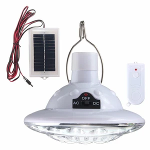 Уличная туристическая палатка на солнечных батареях, 22 светодиода, Подвесная лампа для кемпинга с пультом дистанционного управления 3,7 В1 Вт, чистая белая солнечная панель