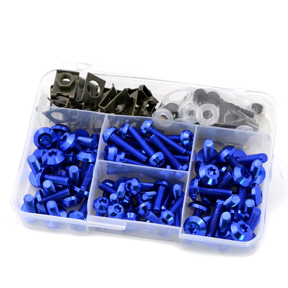 Мотоциклетные аксессуары для YAMAHA YZF R1 R1M R15 R25 R3 R6 R125 Комплект алюминиевых болтов