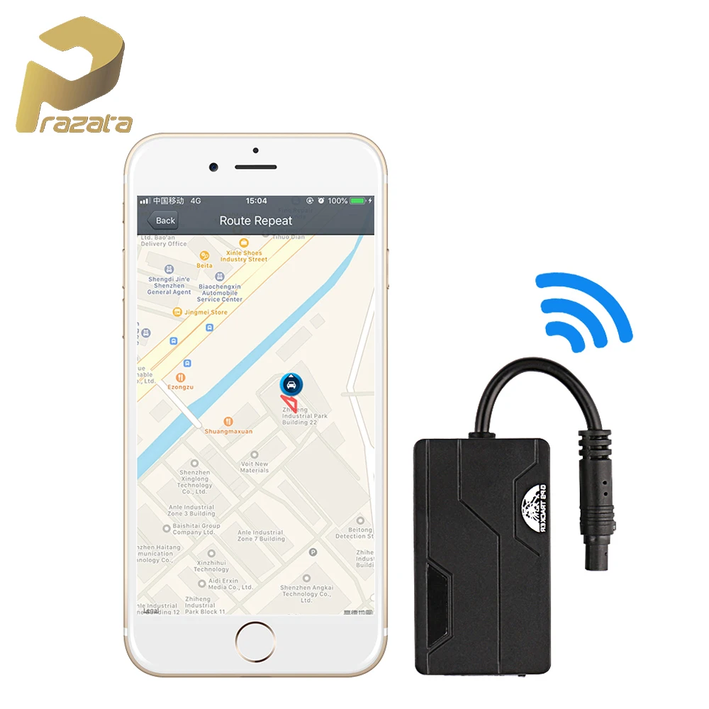 Мини GPS-трекер Prazata водонепроницаемый для автомобилей и мотоциклов с функцией