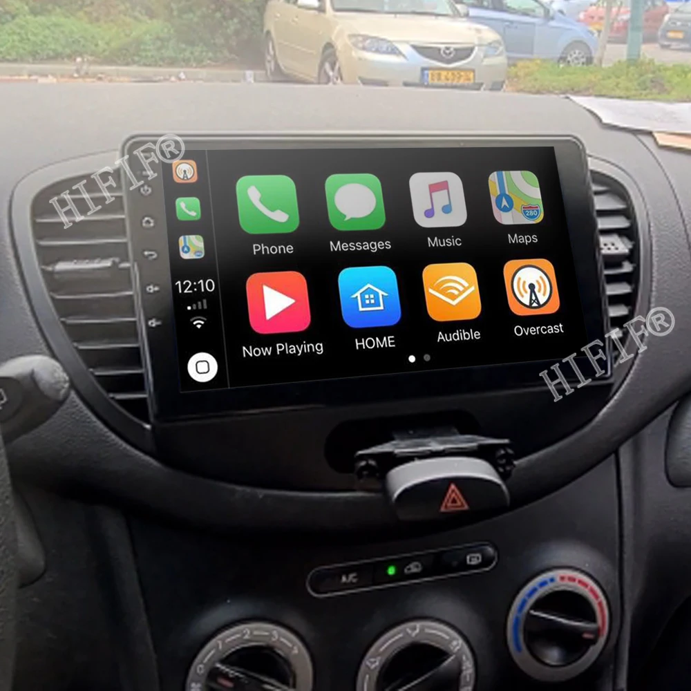 Автомобильный DVD-плеер для Hyundai i10 128-2007 8 ГБ + 2013 Android 10 радио GPS-навигация CarPlay Wi-Fi IPS