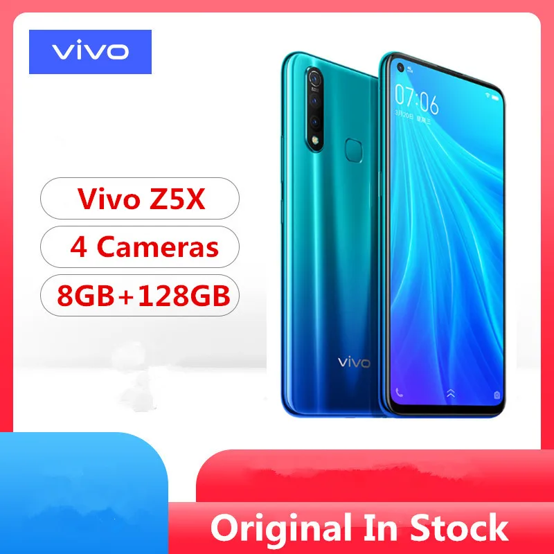 Vivo Z5X смартфон с 6 3 дюймовым дисплеем процессором Snapdragon 710 Android 9 0 ОЗУ 8 Гб ПЗУ 128 ГБ 16
