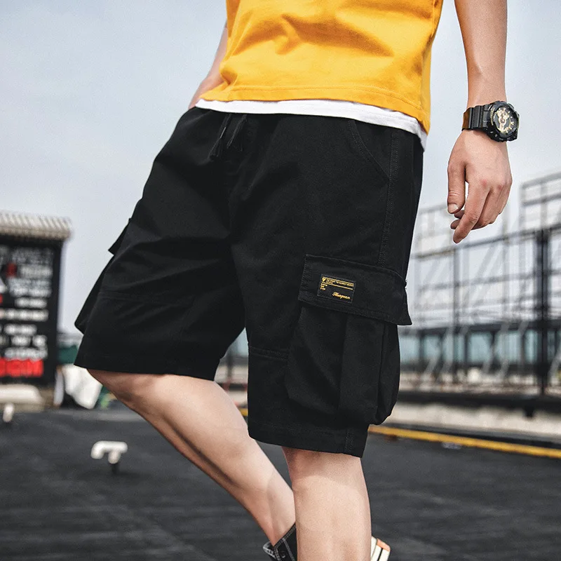 

2021 Summer New Men's Shorts Bermuda Workwear Straight Work Pocket Shorts Casual Printed Shorts High Quality Plus Size Shorts