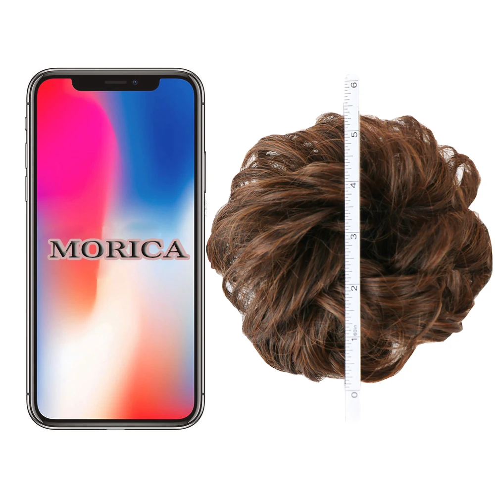 Грязный пучок волос для женщин шиньоны наращивания синтетический парик кольцо