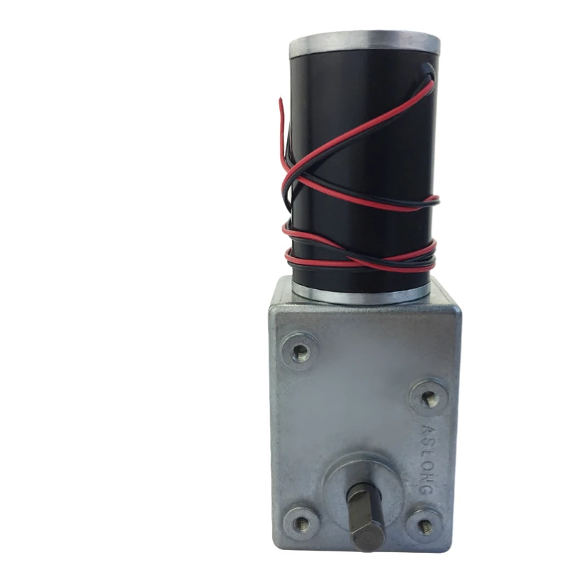 

Dc Motor Speed Reduction Turbo Worm Gear Motor 12V High Torque 24V 100Kg.Cm Metal Long Life Self Lock Brush Gearbox Engine Motor