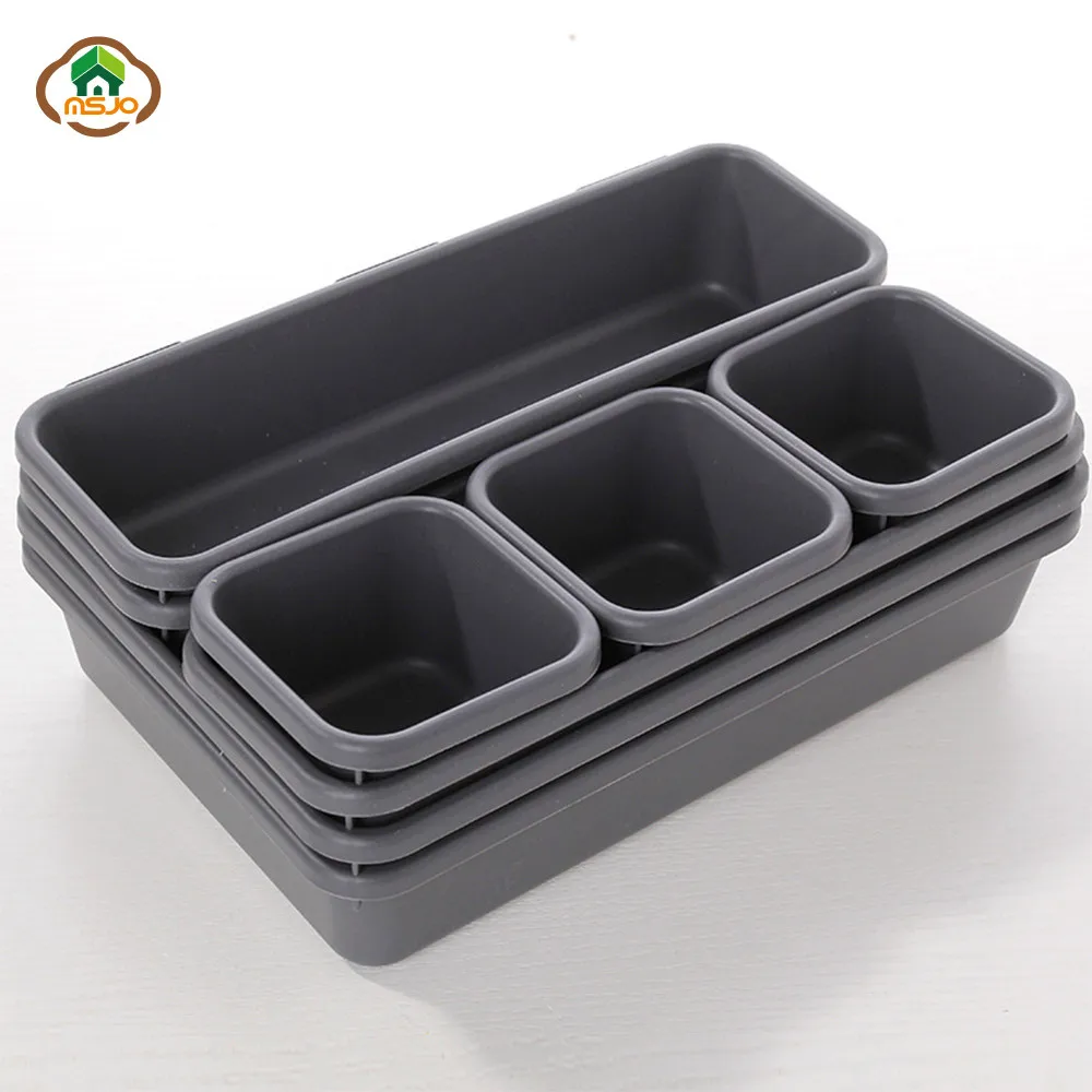 MSJO ящик для хранения косметики 8 в 1 пластиковая коробка ювелирных изделий