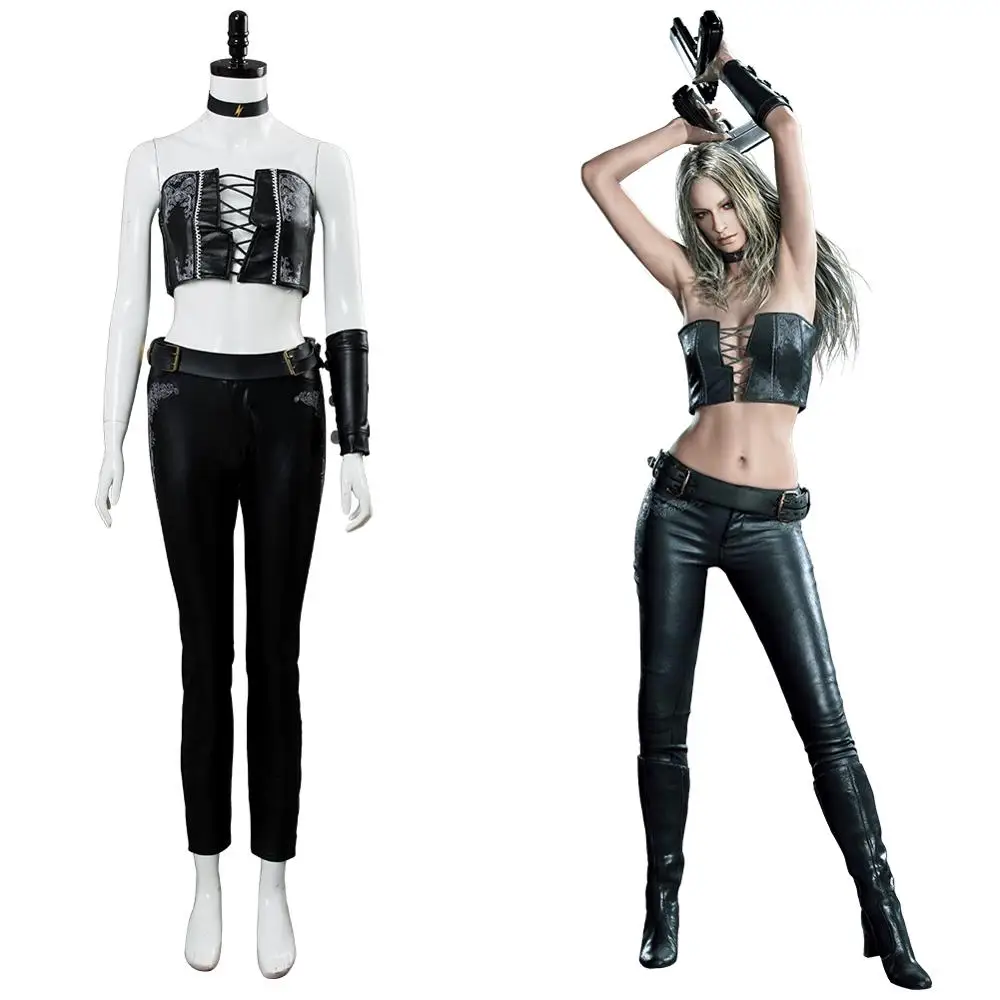 May Cry 5 Trish Cosplay Costume Tube Top Outfit Full Suit Halloween Carnival Costumes | Тематическая одежда и униформа