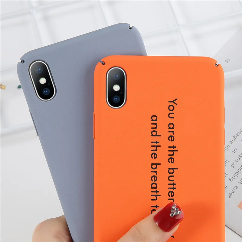 Чехол для телефона KJOEW iPhone 6 6s 7 8 Plus X XR XS Max модный простой с буквенным принтом