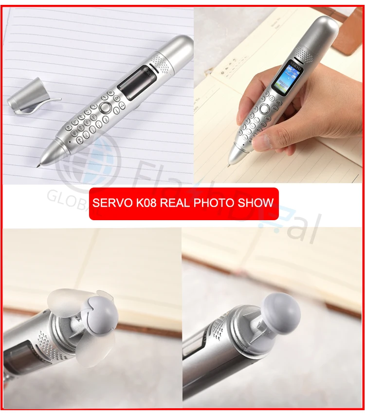 SERVO K08 мини записывающая ручка для мобильного телефона 0,9" экран волшебный голос две sim-карты маленький Bluetooth Dialer celular сотовые телефоны PK K07