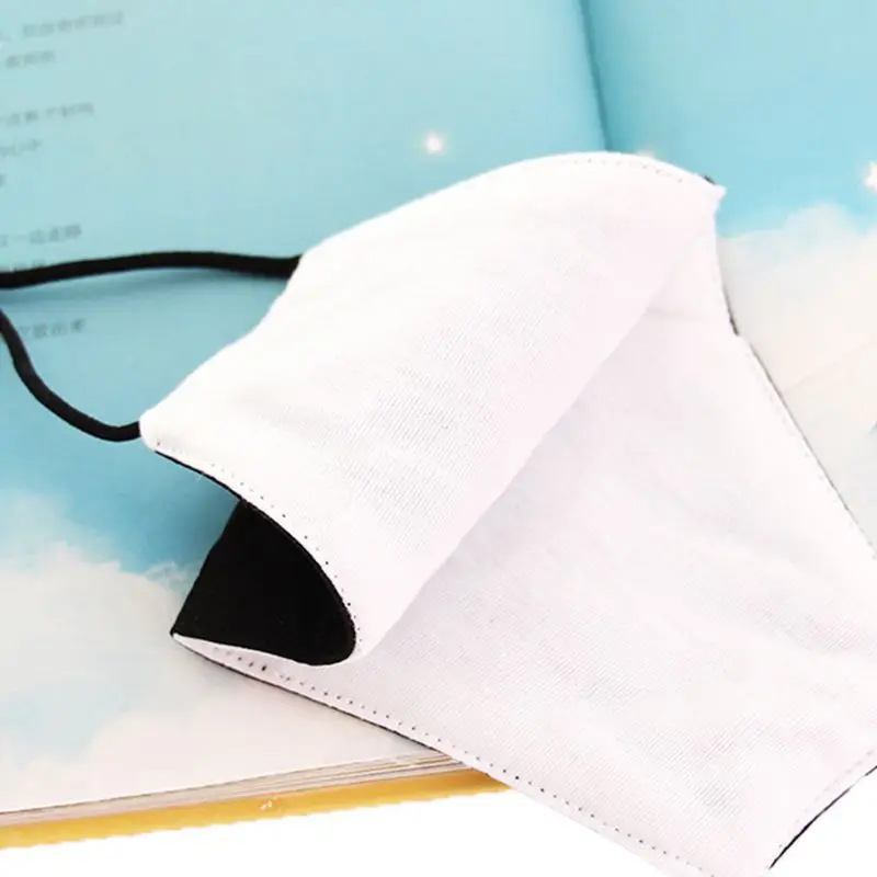 

3Pcs/Set Adult Kids Black Cotton Face Mask Breathable Dustproof Adjustable Earloop Double Layer Washable 3D Mouth-Muffle