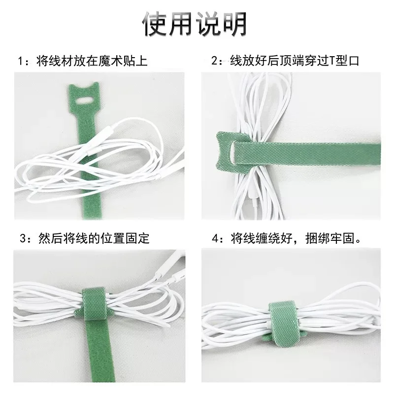 25 шт. Многоразовые Кабельные стяжки с петельками отверстия сзади на спине