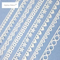 10yards various fashion water soluble polyester lace trim fabric ribbons diy garment dress curtain accessories lace ribbon