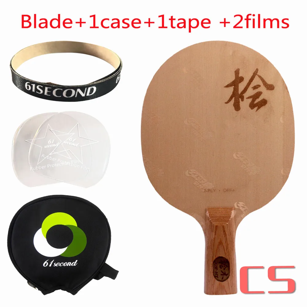 CS blade 1case DHS новая DI-HT(поверхность HINOKI, 7 деревянная древесина) ракетка для настольного тенниса ракетка Cypress ракетка для пинг-понга - Цвет: CS blade 1case