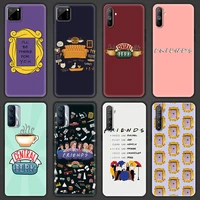 friends tv central coffee soft phone cover case for realme c3 c11 c15 5 6 7 7i 8 pro x7 x50 xt pro gt neo v15 5g luxury shell