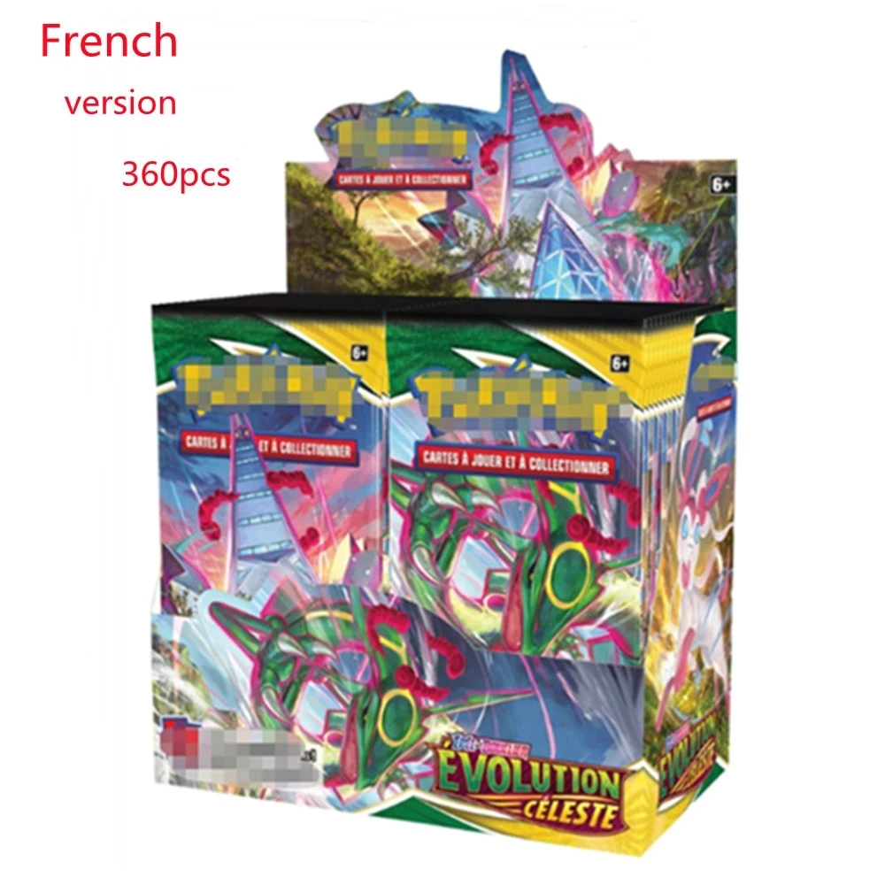 

Карты Pokemon TCG: сияющие Fates Booster Box, 360 шт., французская версия, карточка для продажи, коллекционные игрушки, подарки для детей