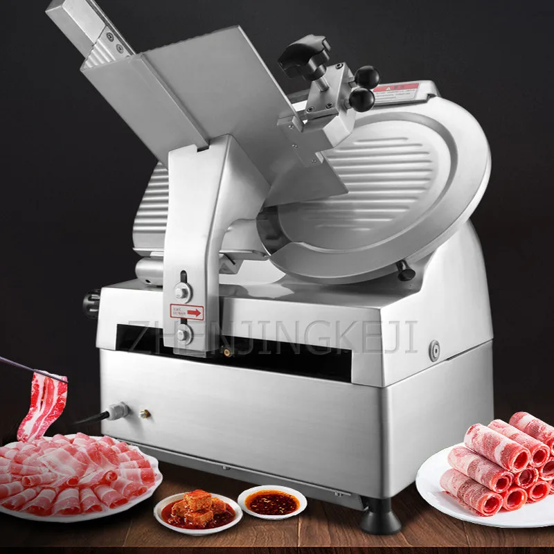 

220VMeat Cutter Fully Automatic Commercial Home Electric Power Stainless Steel Adjustable Slicer Thickness Beef Roll Meat Planer