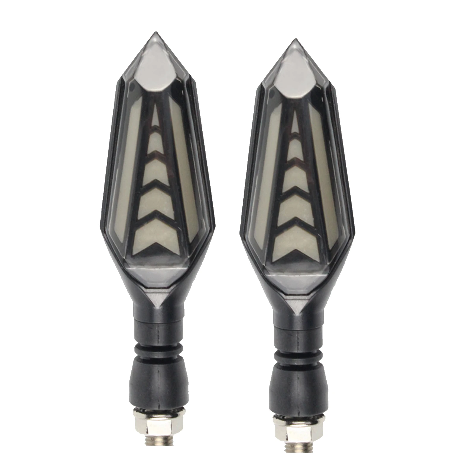 

2pcs Durable LED Lighting Double Side Universal Turn Signal Light Safety Flowing Waterproof For Motorcycle Night Riding Outdoor