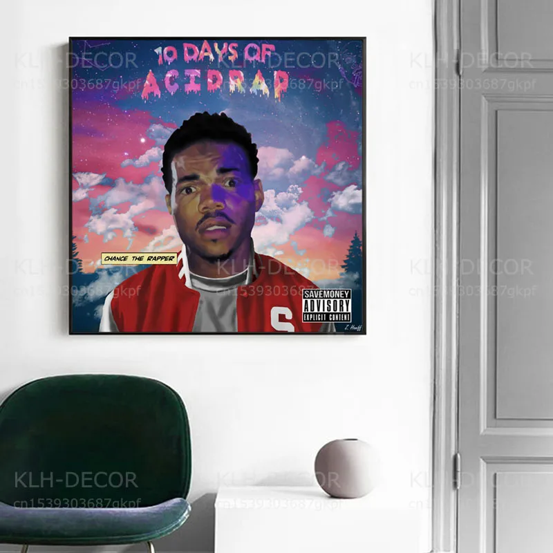 Постер рэпера S322 Chance 10 дней альбом музыки Acid Rap Обложка принты в стиле хип-хоп