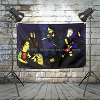 rock and roll stickers band posters banner flag music training background wall painting piano musical instrument store decor