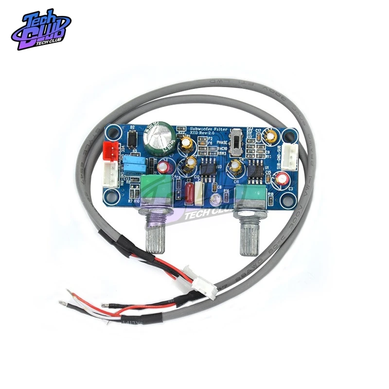 Фильтр нижних частот басовый сабвуфер предусилитель Плата усилителя одиночная