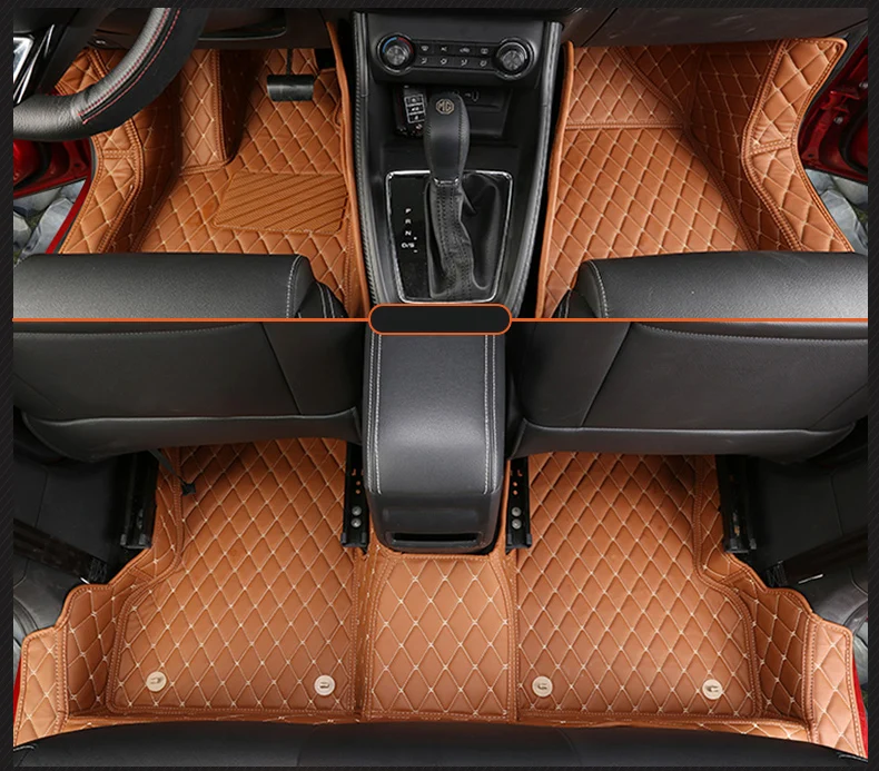 

for mg zs 2018 2019 2020 leather car floor mats rug carpet interior accessories cover door sill pad