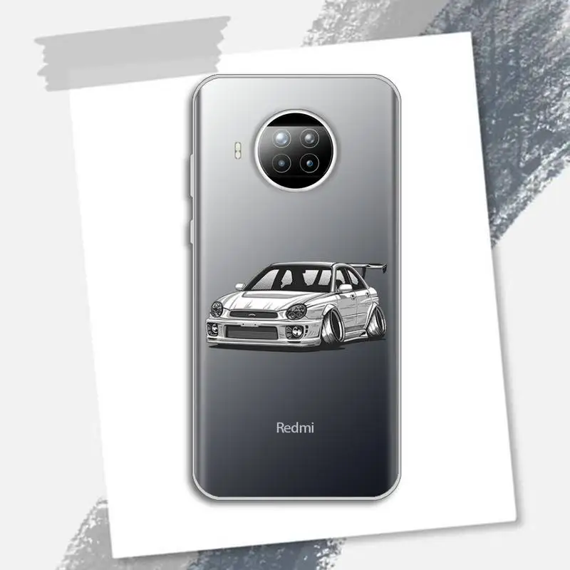 

JDM car AE86 anime Phone Case Transparent for Xiaomi Redmi note 10 t 8 9 pro lite 11