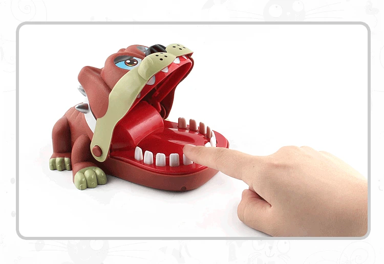 Шарпей собака дантист укуса палец игрушка Смешные хитрые игрушки настольная