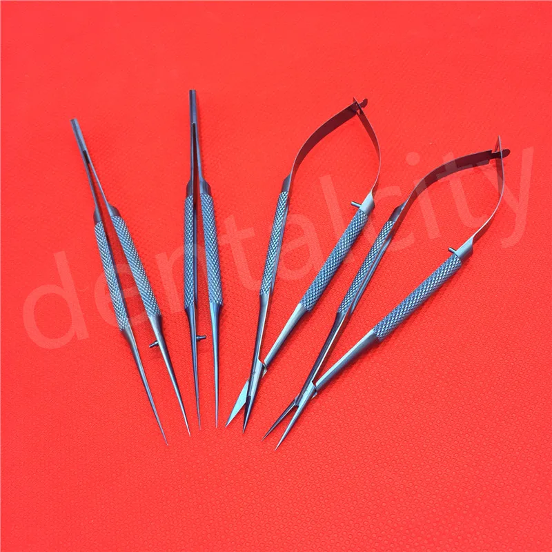 Набор инструментов для микрохирургических 14 см из титана набор держатель ножниц