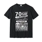 Забавная футболка 70-го дня рождения 70-летняя надпись Gag подарок обычные футболки топы рубашки для мужчин распродажа хлопковые повседневные футболки