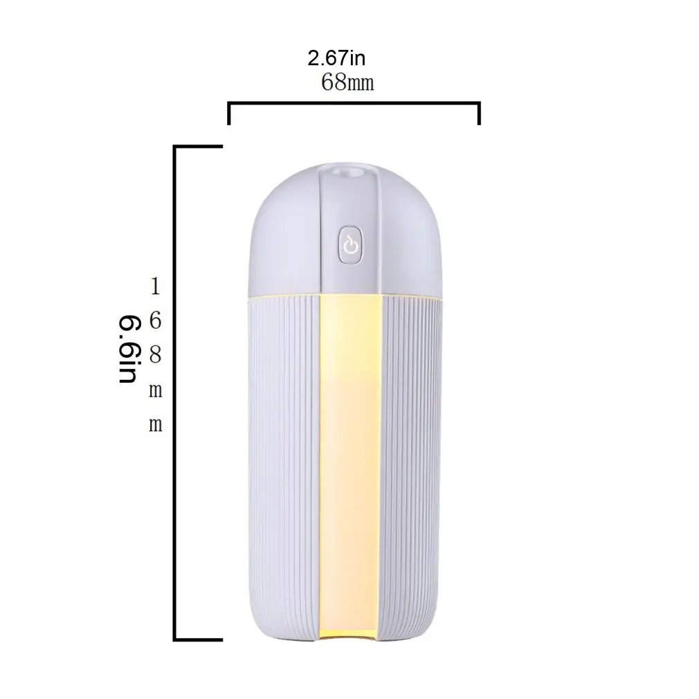 

Simple Humidifier 800mAh Air Aromatherapy Usb Atomizer Diffuser Ultrasonic Mist LED Night Light Atomizer