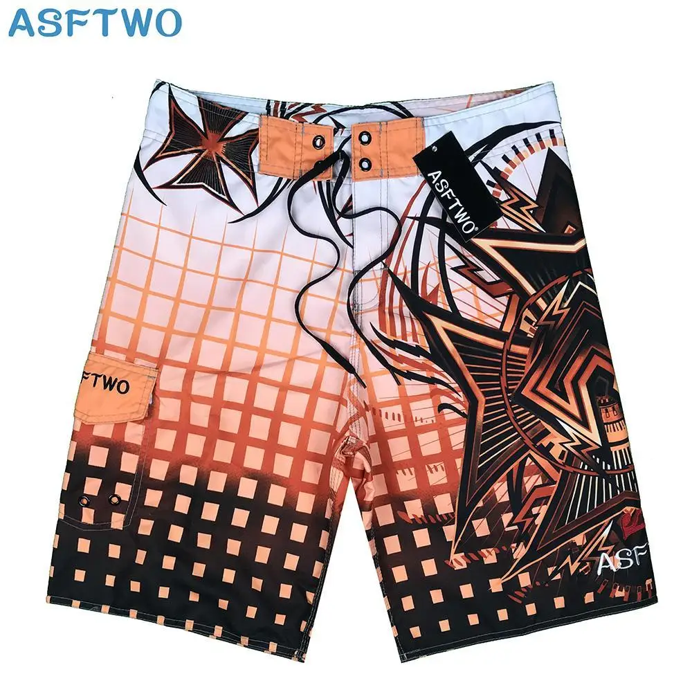 Plus Size Boardshorts Men Board Shorts Mens New Bermuda Masculina Man Summer Pants Beach Wear Quick Dry Print Swiming Swimsuit