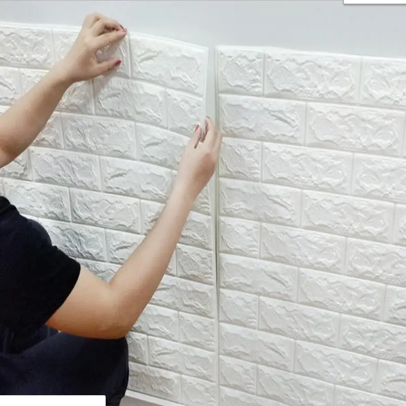 7cmX70cm 3D наклейки на стену кирпичный узор Водонепроницаемый самоклеющиеся обои