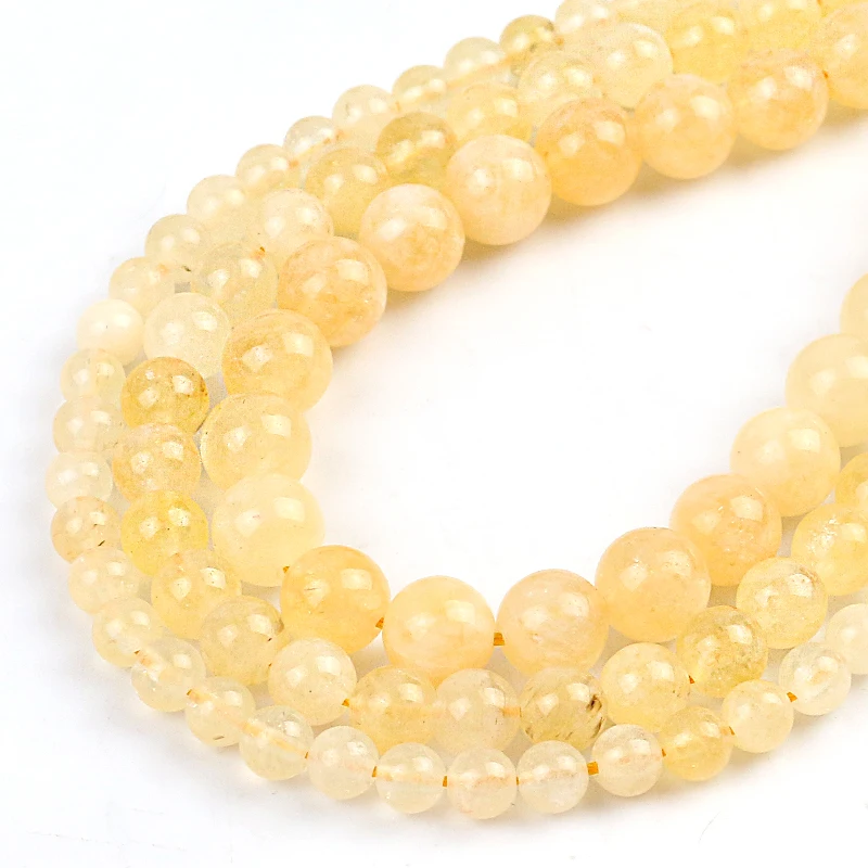 Бусины из нефрита с натуральным Кремовым ангелом круглые бусины драгоценных