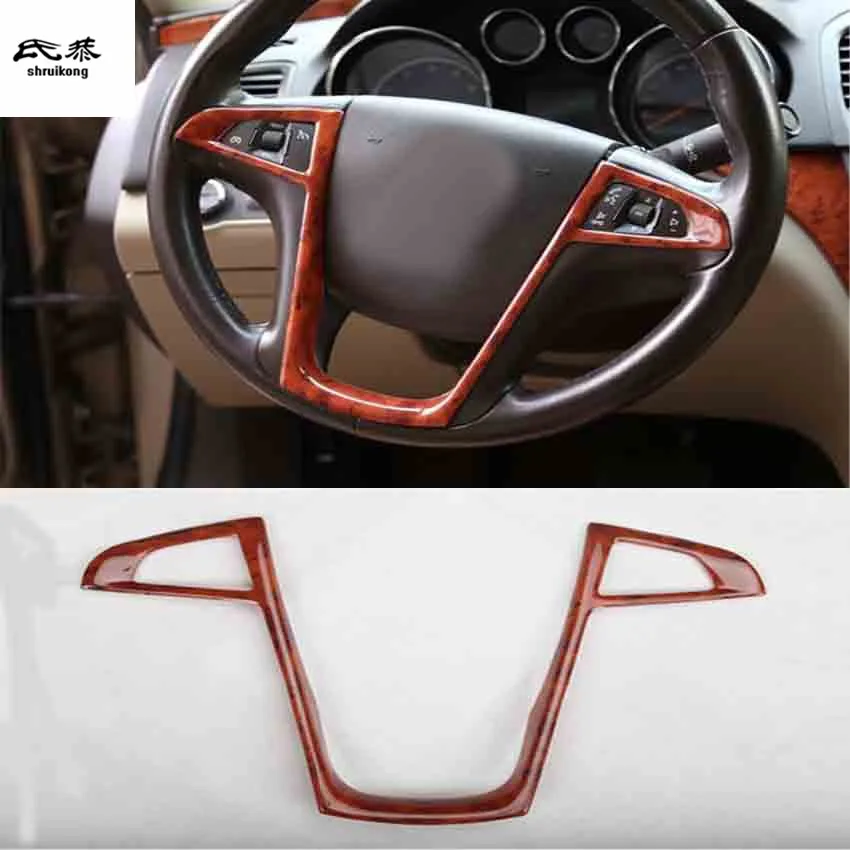 

1PC Car Sticker ABS Carbon Fiber Grain or Wooden Steering Wheel Decoration Cover for 2009-2013 OPEL INSIGNIA G09 car accessories