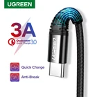 USB-кабель Ugreen, для Samsung, Xiaomi, Apple, 3 цвета, 0,250,511,523 метра
